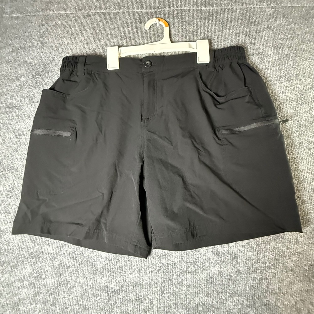 Willit Mens Hiking Shorts Black XL Nylon Spandex Stretch Quick Dry Cargo Pockets